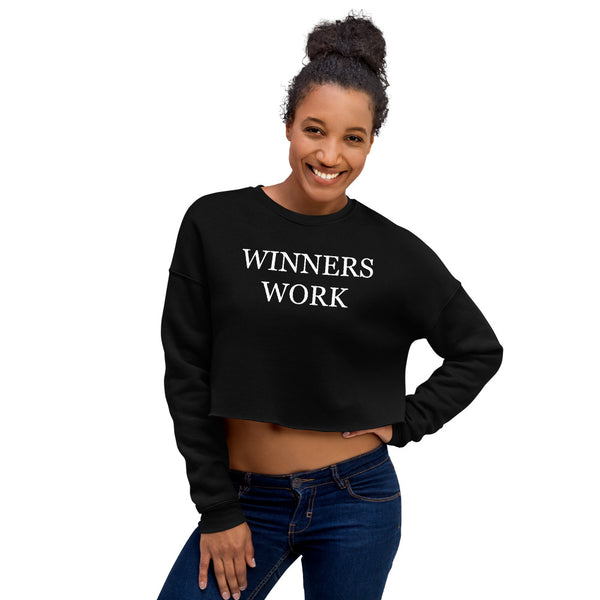 Winners Work Crop Sweatshirt