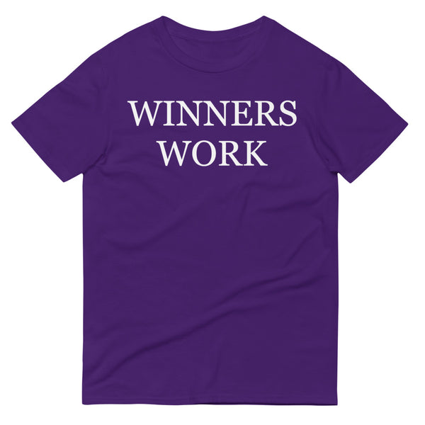 Purple Winners Work Short-Sleeve T-Shirt